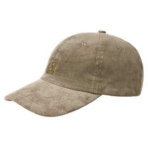 Kangol Embroidered Logo Corduroy Baseball Cap / Beige
